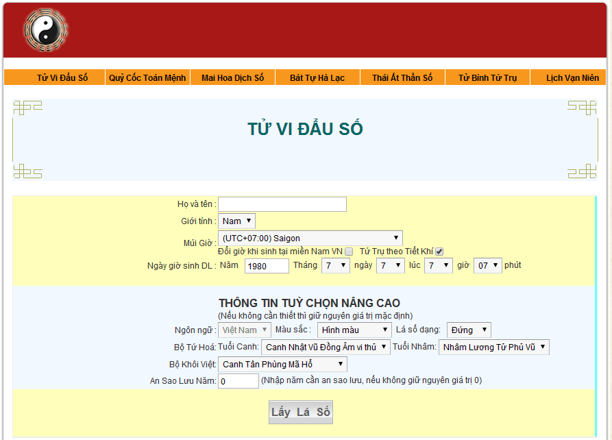 Trình Tử Vi Đẩu Số